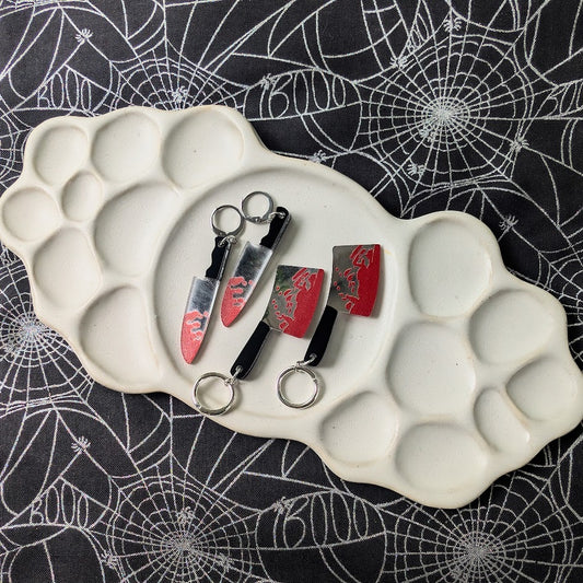 Horror Knife Stitch Markers | Set of 5 for Knitting & Crochet