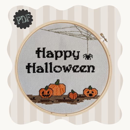 Happy Halloween - cross stitch pattern