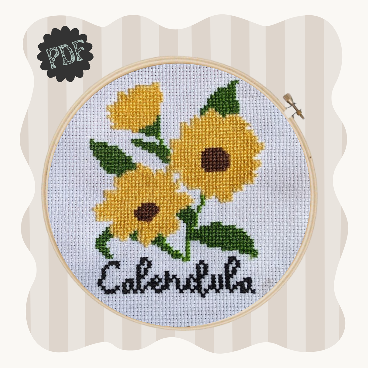 Calendula - cross stitch pattern
