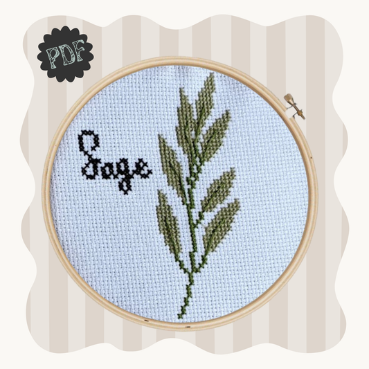 Sage - cross stitch pattern