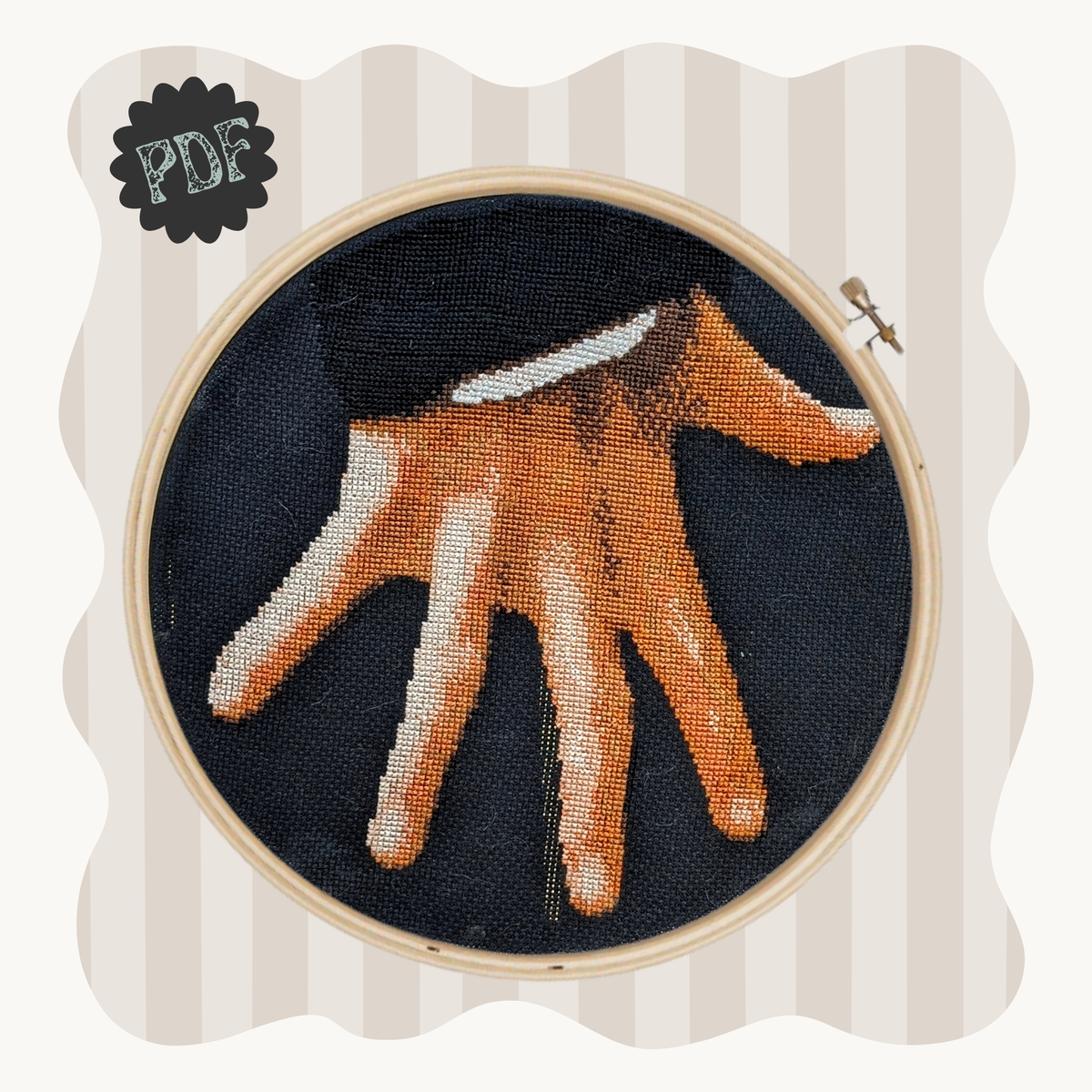 The Hand - cross stitch pattern