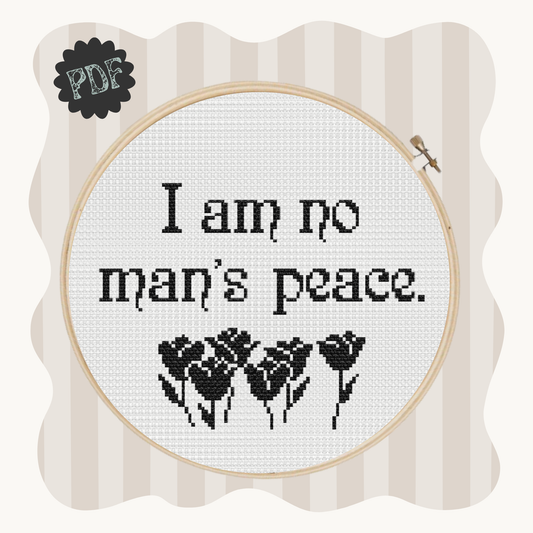 No Man's Peace - cross stitch pattern