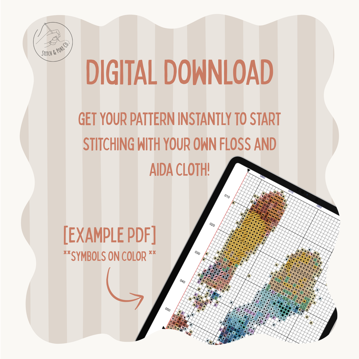The Hand - cross stitch pattern